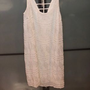 Pearl white beaded dress